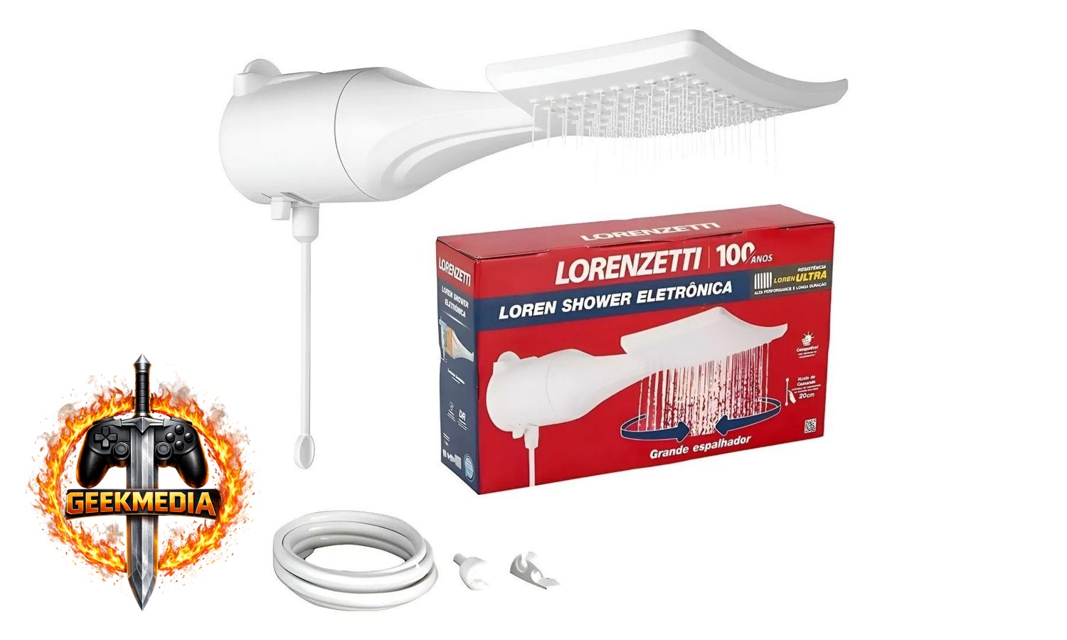 Chuveiro Lorenzetti Loren Shower Ultra Eletrônico Branco