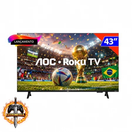 Smart TV AOC Roku 43 Polegadas HD Wi-fi
