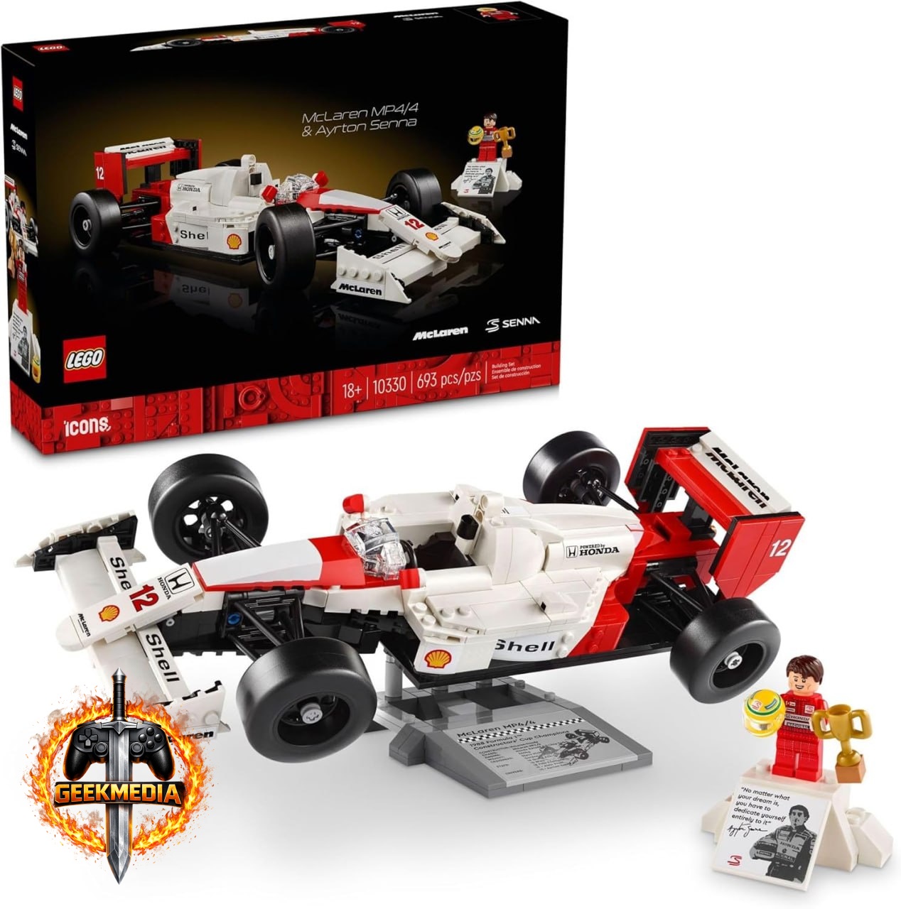 LEGO Icons 10330 McLaren MP4/4 Ayrton Senna
