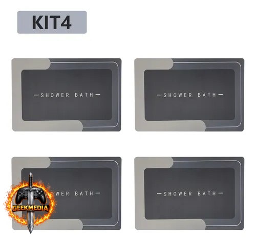 Kit4 Tapetes Para Banheiro Tapete Mágico Ultra