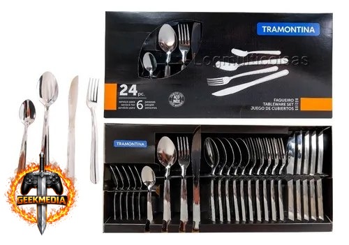 Faqueiro 24 Peças Buzios Inox Tramontina