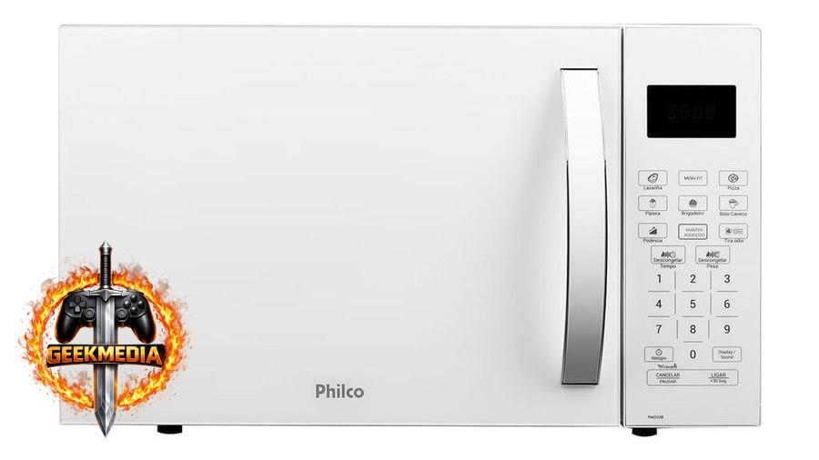 Micro-Ondas Philco 20L Branco Limpa Fácil PMO23B 110v