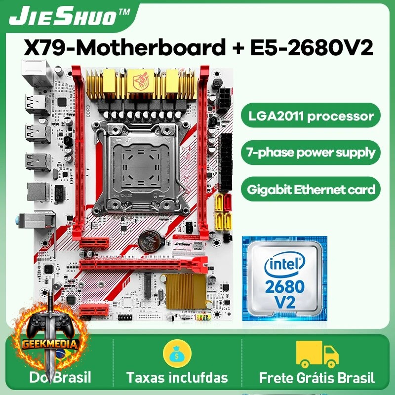Placa-mãe JIESHUO X79-HM LGA 2011