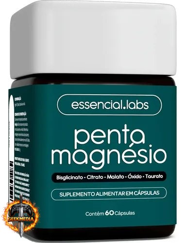 Penta Magnésio - 5 Formas de Magnésio - 60 Cápsulas