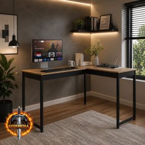 Mesa de Canto em L Design Nórdico Pier