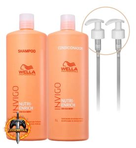 Wella Invigo Nutri Enrich - Kit Shampoo Condicionador Válvulas