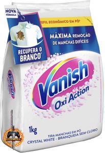 Tira Manchas Vanish em Pó Crystal White Oxi Action 1kg