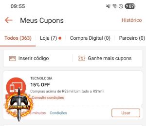Cupom Exclusivo de R1000 na Shopee