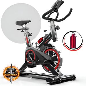 Bicicleta Ergométrica Fitness Cardio Musculação 6kg Preto Vermelho