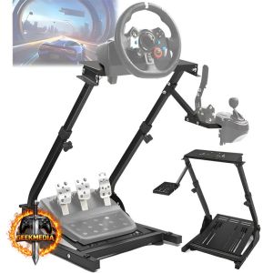 Suporte Cockpit Para Volante Pedais Para Simulador De Voo Brave Bull
