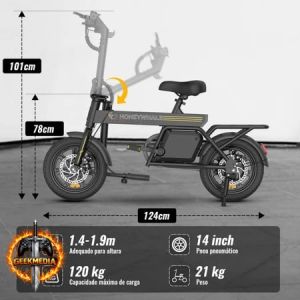 HONEYWHALE B20 Bicicleta Elétrica Adulto