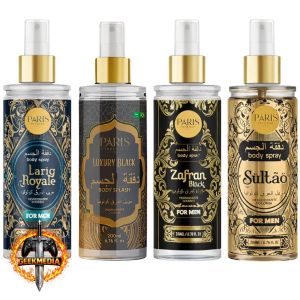 Kit 4 Body Splash Árabe Masculino Soul Cosméticos