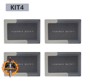 Kit4 Tapetes Para Banheiro Tapete Mágico Ultra