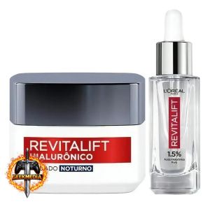 Kit Sérum Facial  Creme Anti-idade Revitalift L'Oréal Paris