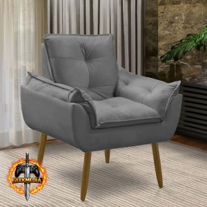 Poltrona Decorativa Opala Suede