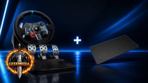 Volante de Corrida Driving Force C/ Pedal Logitech G29 PS4  Mousepad