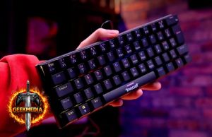 Teclado Mecânico TGT Sherman V3 C1, Rainbow, ABNT2, Switch Vermelho, Preto