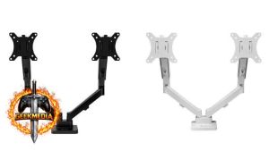 Suporte Articulado Pistão a Gás Zinnia Nimbo 210 para 2 Monitores
