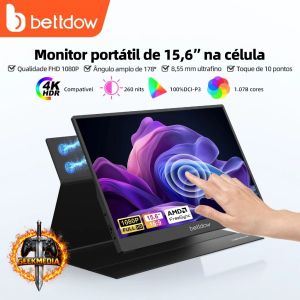 BETTDOW Monitor Portátil 15.6'' 4k FHD IPS