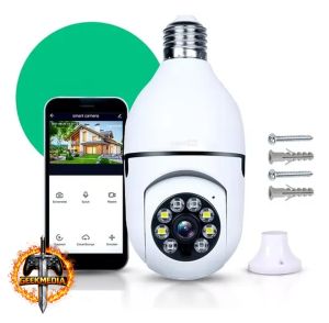 Câmera Lâmpada de Segurança Casenn IP Wi-Fi Visão Noturna 360º