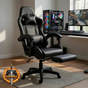 Cadeira Gamer Ergonômica Reclinável com Apoio de Pé