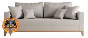 Sofá Mobly Beny 180 de 3 cuerpos tela linho