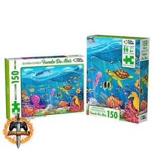 Quebra-Cabeça Infantil Fundo do Mar 150 Peças