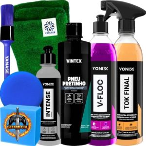 KIT SHAMPOO V-FLOC CERA TOK FINAL REVITALIZADOR INTENSE 240ML VONIXX PRETINHO VINTEX
