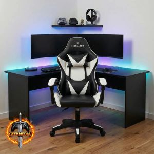 Cadeira Gamer Lancer Preta e Branca Healer