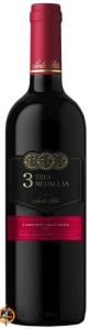 Vinho 3 Medallas Cabernet Sauvignon 750ml
