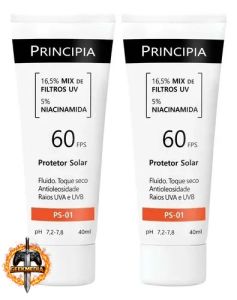 Kit 2 Protetores Solar Facial PS-01 FPS 60
