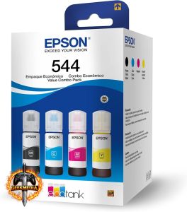 Epson Kit Garrafas Tintas Originais - Magenta Amarelo Ciano