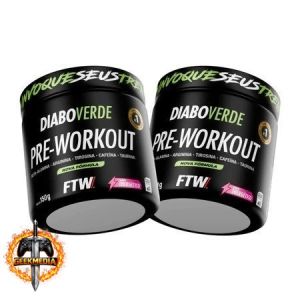 Kit 2x Pré Treino Diabo Verde Pre-Workout 150g FTW