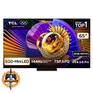 Smart TV TCL 65" 4K Mini LED 144Hz Google TV